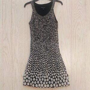 Black And White Polka Dotted Dress